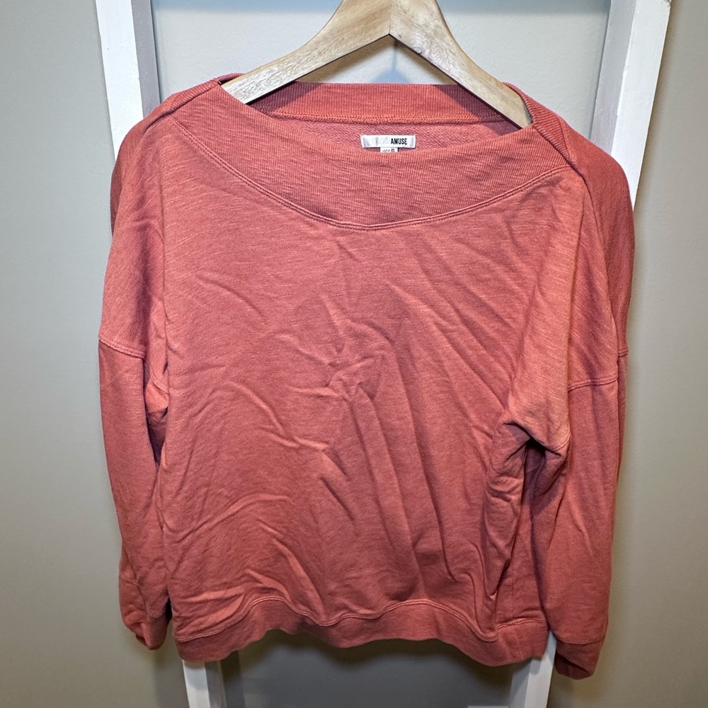 Amuse Society Boat Neck Sweatshirt XS